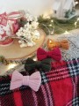 ręcznie robiona hand made Kokarda kokardka spinka do włosów opaska bezuciskowa dla dzieci niemowląt noworodek  noworodka ozdoba do włosów akcesoria sztruksowa różowa róż  jasna pudrowa