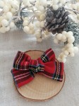 Szkocka krata mała wiązana kokardka