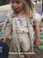 narzutka kardigan kamizelka dziergana boho lniana z frędzlami szara