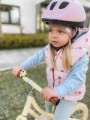 opaska ciepła zimowa jesienna bawełniana komplet komin  czapka hand made ręcznie robiona polska marka opaska sportowa na rower pod kask dla dziecka dziewczynki chłopca 
różowa róż pudrowa jasny róż pastelowy