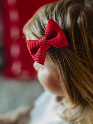 ręcznie robiona hand made Kokarda kokardka spinka do włosów opaska bezuciskowa dla dzieci niemowląt noworodek  noworodka ozdoba do włosów akcesoria do włosów  czerwony krwisty ciemna czerwień świąteczna świeta boże narodzenie gwiazdka bordo