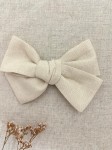 Piaskowa mała wiązana kokardka