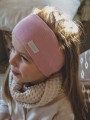 Opaska bawełniana na uszy na wiosnę jesień zimę ciepła opaska dla dorosłych czapka dla dzieci dziecka dziewczynki chłopca chłopaka przepaska na głowę ręcznie robiona szyta w Polsce hand made elastyczna opaska z bawełny zamiast czapki komplet z kominem