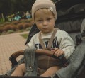 Czapka jesienna wiosenna przejściowa bawełniana komplet komin czapka hand made ręcznie robiona polska marka mama dziecko dziecka dziewczynki chłopca noworodka nude kremowa beż beżowa  brązowa karmel karmelowa  (8).jpg