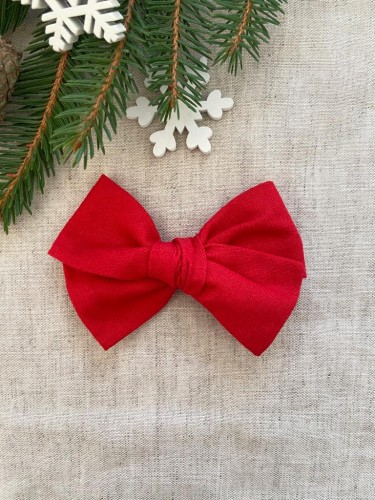 ręcznie robiona hand made Kokarda kokardka spinka do włosów opaska bezuciskowa dla dzieci niemowląt noworodek  noworodka ozdoba do włosów akcesoria do włosów  czerwony krwisty ciemna czerwień świąteczna świeta boże narodzenie gwiazdka bordo